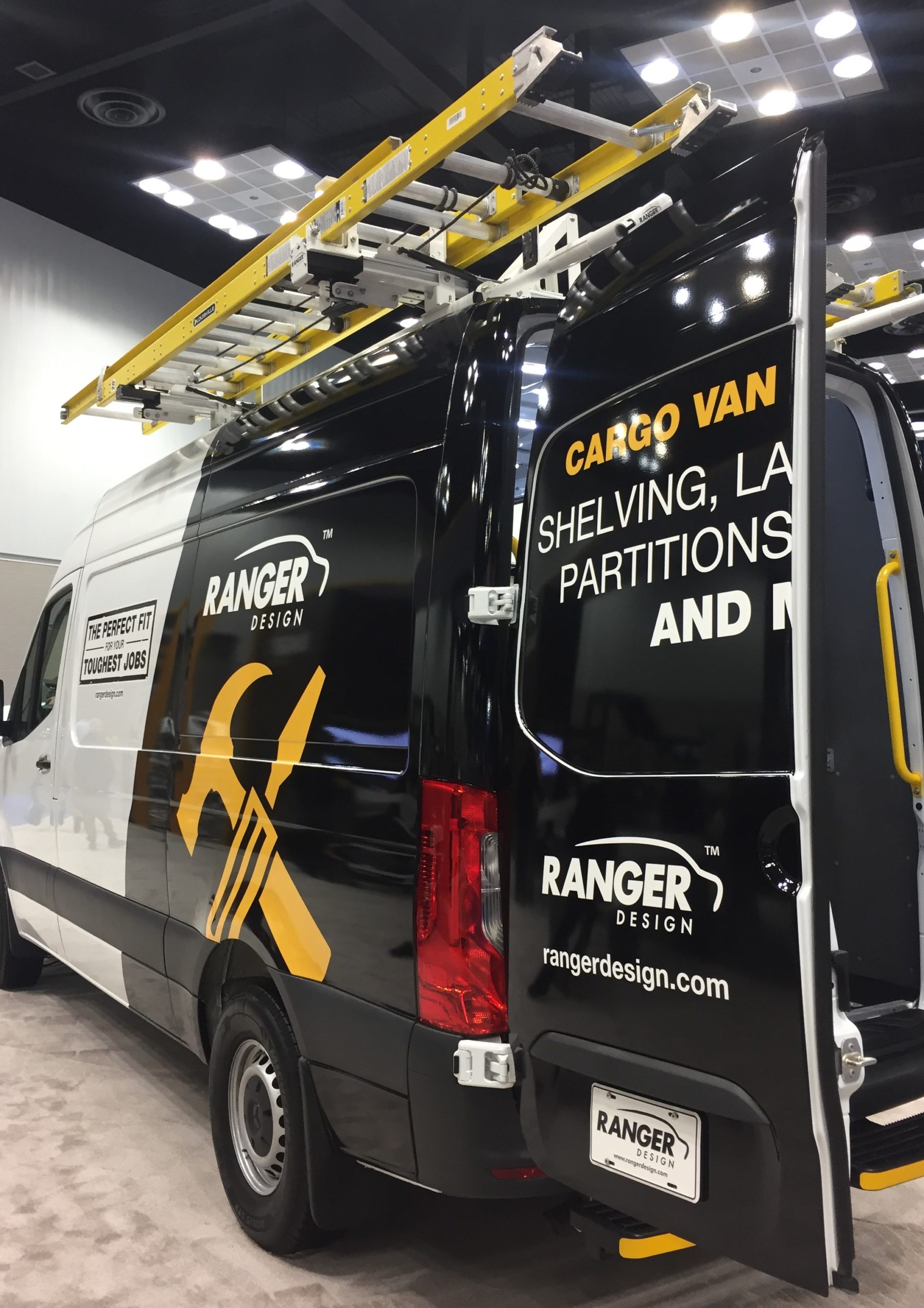 Toledo Ohio and Michigan source for commercial van equipment. Shelving, ladder racks, work van storage, partitions. Everything to upfit your work van.